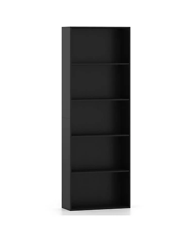 Gouun 5-Tier Freestanding Storage Bookcase with Anti-Tipping Kits