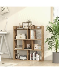 Gouun 7-Cube Open-Back Bookshelf with Anti-Toppling Devices
