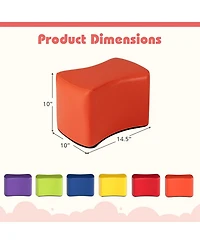 Sugift Six Piece Modular Kids Stool Set with Butterfly Design