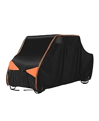 Iclover 4-6 Seater Utv Cover, 600D Heavy Duty Waterproof Crew Side-by-Side Cover for Polaris Ranger Crew, Can-Am Defender Max