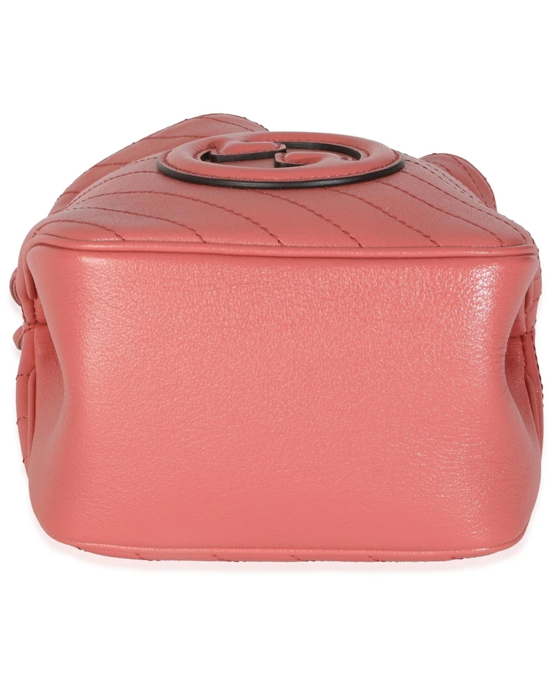 Pre-Owned Gucci Pink Calfskin Blondie Bucket Bag