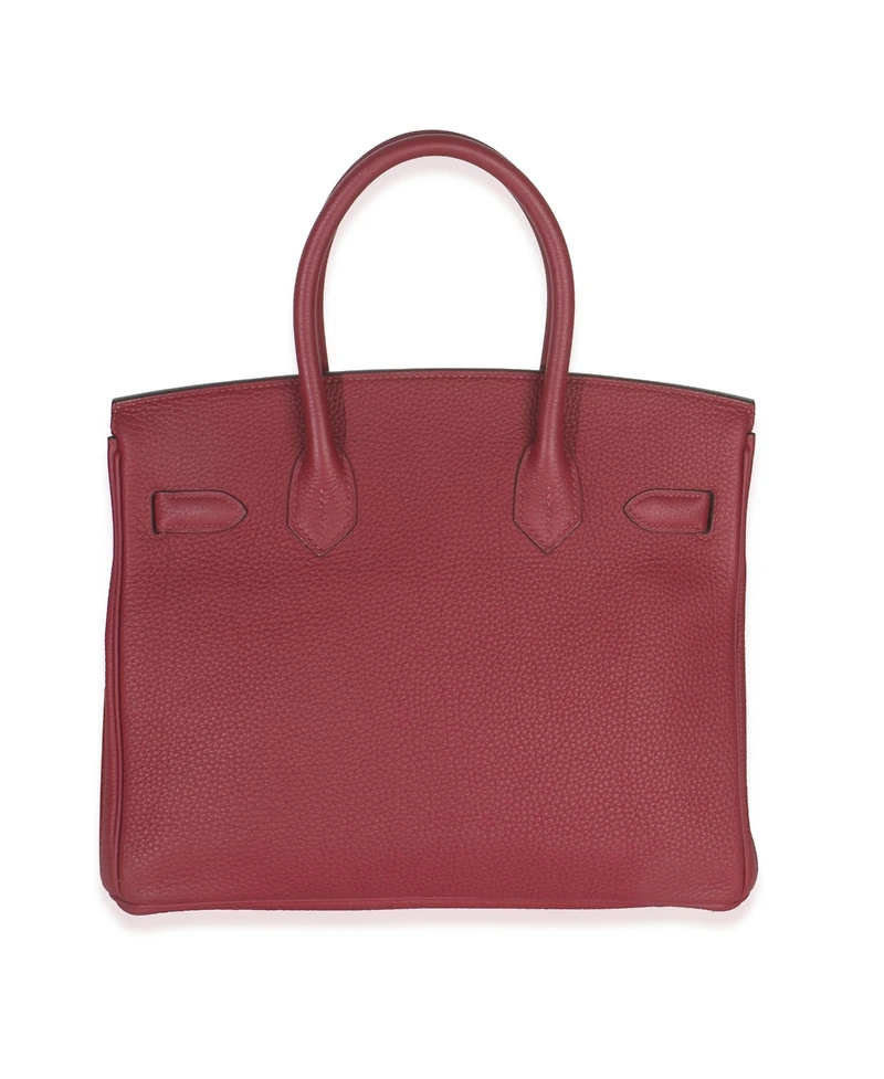 Pre-Owned HERMES Rouge Grenat Togo Birkin 30 Ghw