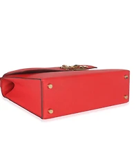 Pre-Owned HERMES Rouge Coeur Epsom Verrou 23 Ghw