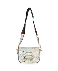 Pre-Owned Gucci Multicolor New Shanghai Tiger Savanah Web Mini Horsebit 1955 Shoulder Bag