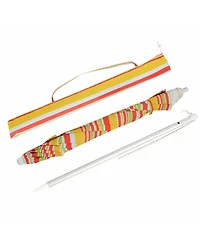 Gouun 6.5 ft Portable Beach Umbrella with Upf 50+ Sun Protection Sand Anchor and Carry Bag