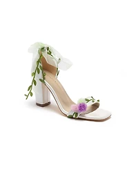Forever & Always Shoes Women's Blosse Floral Bridal Heels