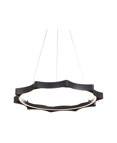 Possini Euro Design Gearworks 30" Wide Led Ring Pendant Light