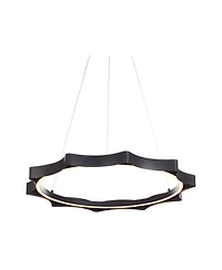Possini Euro Design Gearworks 30" Wide Led Ring Pendant Light
