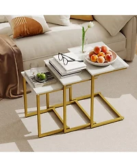 Slickblue 3 Piece Coffee Table Set with End Tables