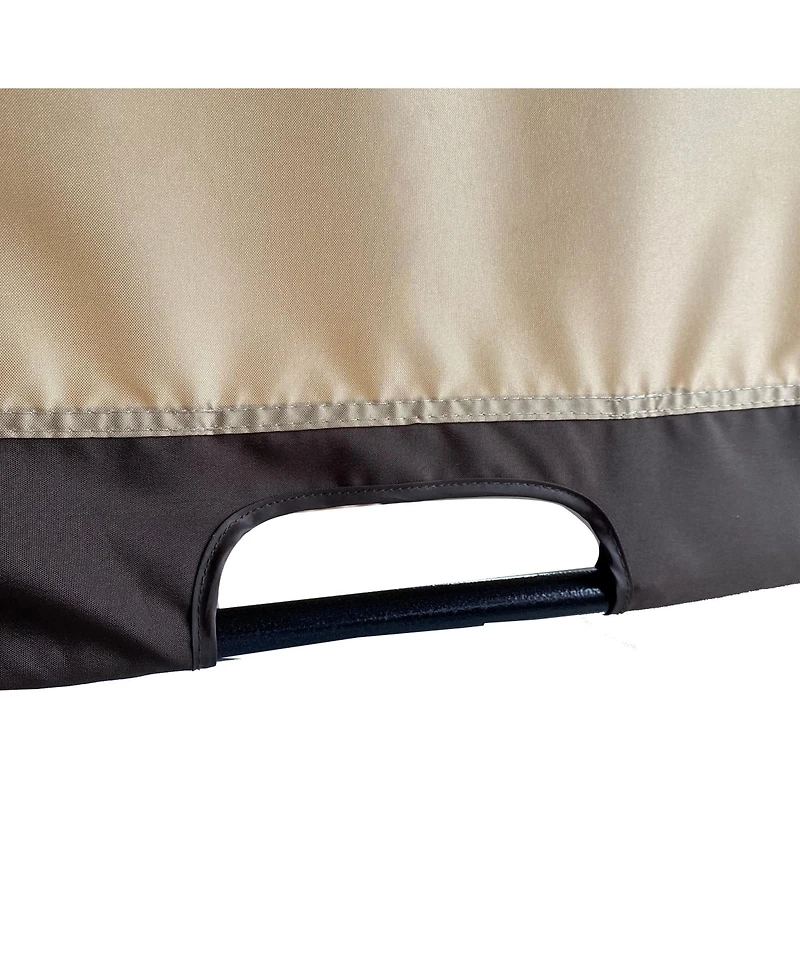 Clihome Canopy Replacement Top, Polyester Waterproof Uv-Resistant Awning for Curved Pergola Structure