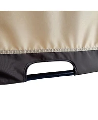 Clihome Canopy Replacement Top, Polyester Waterproof Uv-Resistant Awning for Curved Pergola Structure