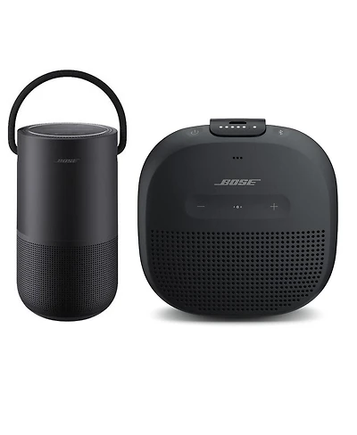 Bose Portable Home Speaker, Triple With Bose Sound Link Micro Bluetooth Speaker