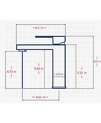 Busdays Single Handle Bathroom Faucet Lavatory Faucet Stainless Steel Single Hole-T20, Brushed Nickel