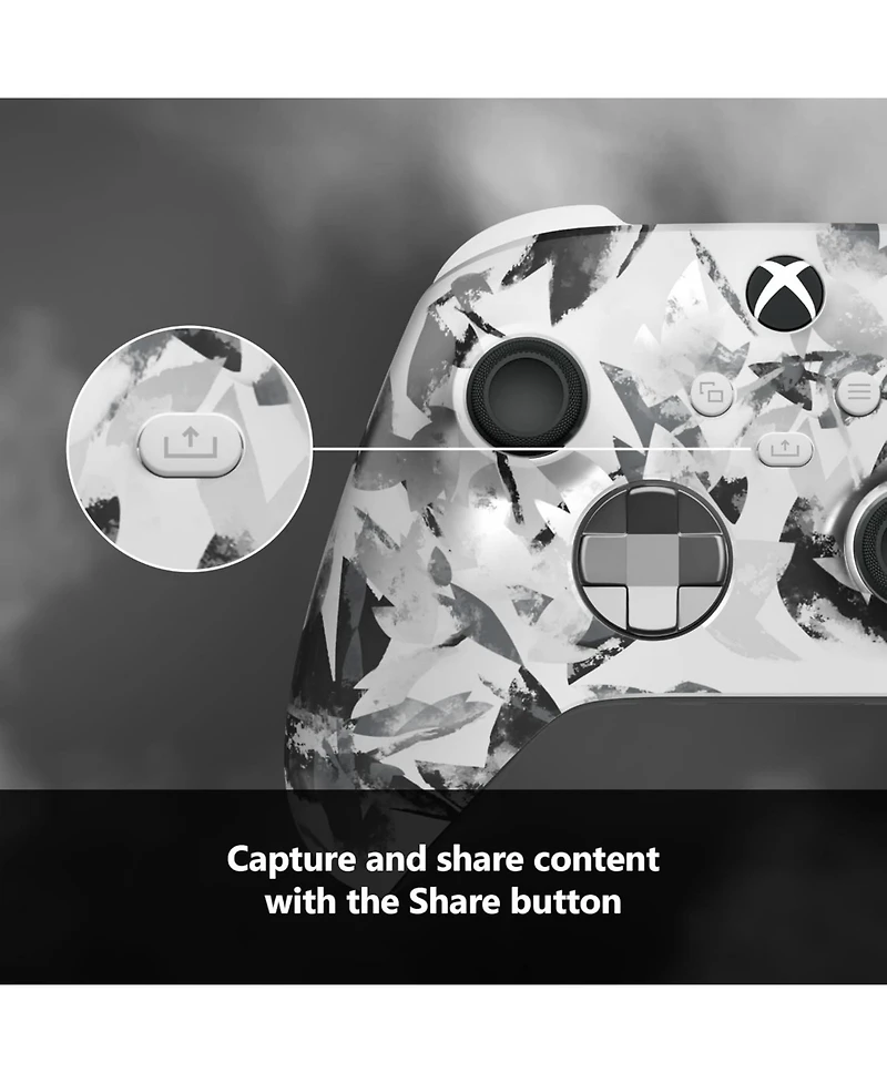 Microsoft Xbox Wireless Controller for Series X, Series S, Windows with Mighty Skins Custom Skin Code - Storm Breaker.