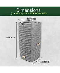 Good Ideas Impressions Riverwalk 50 Gal Rain Saver with Spigots