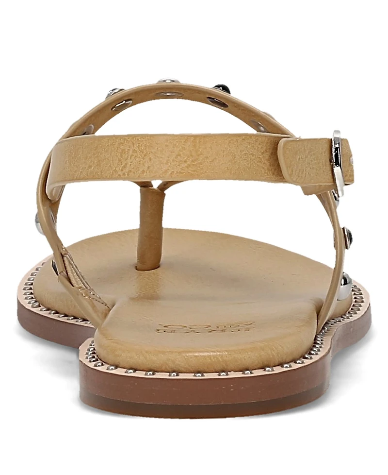 Frye and Co. Women's Bucky Studded Thong Round Toe Sandals
