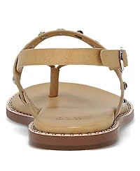 Frye and Co. Women's Bucky Studded Thong Round Toe Sandals