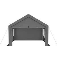 Mondawe 13x20 Ft Canopy Carport Tent with Roll-Up Doors Waterproof Outdoor Shelter