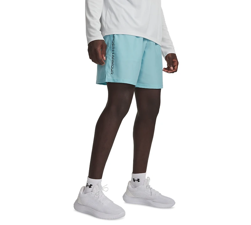 Under Armour Men's Moisture-Wicking Logo-Print 8-1/4" Tech Shorts
