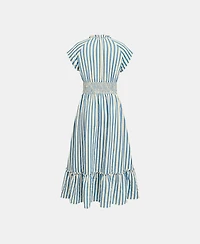 Cupshe Women's Sunset Cruise Striped Midi Beach Dress