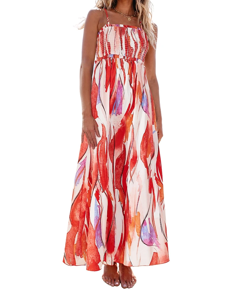 Cupshe Women's Out and About Floral Maxi Beach Dress