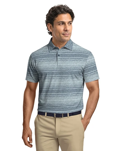 Pga Tour Men's Jaspe Stripe Golf Polo Shirt