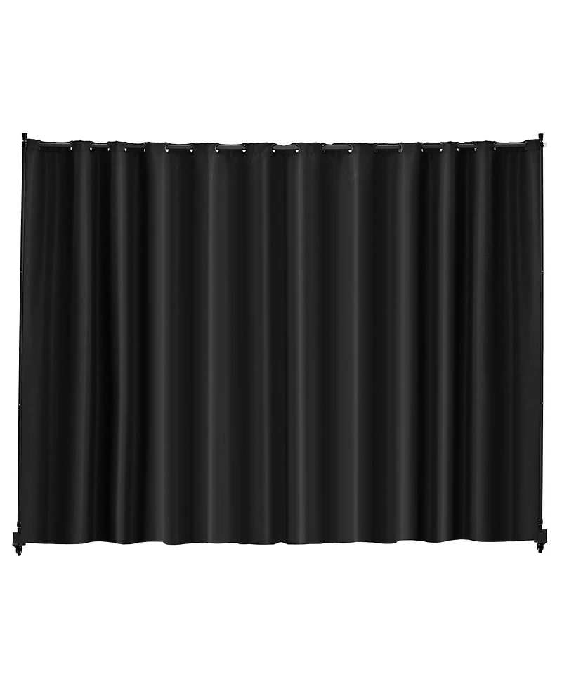 Sugift Portable Room Divider, Panel Divider with Wheels, Freestanding Privacy Screen