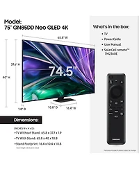 Samsung QN75QN85DDFXZA 75" Neo Qled 4K Uhd Smart Tv with Mini LEDs (2024)