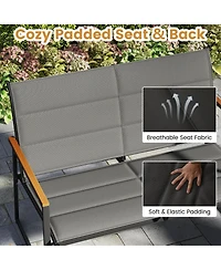 Sugift 4 Piece Outdoor Conversation Patio Furniture Set