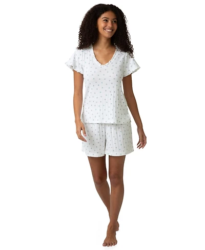 Hue Women's Cotton Pointelle Pajamas Top