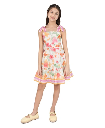 Rare Editions Girls' 7-16 Floral Sleeveless Dress