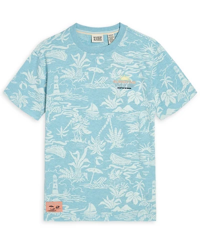 Scotch & Soda Boys' 4-7 Crewneck Printed T-Shirt