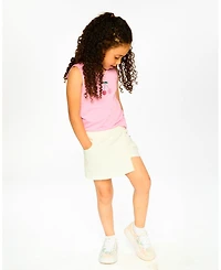 Deux par Deux Little Girls Stretch Twill Skort
