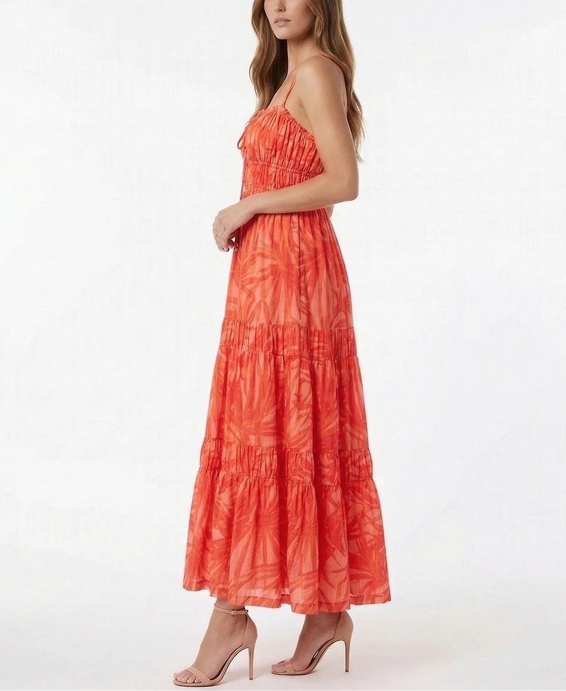 Taylor Women's Printed Sweetheart Neck Pull-On Dress