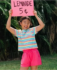 Lands' End Girls French Terry Paper Bag Shorts