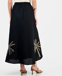 I.n.c. International Concepts Petite Embroidered Midi Skirt, Macy's Exclusive