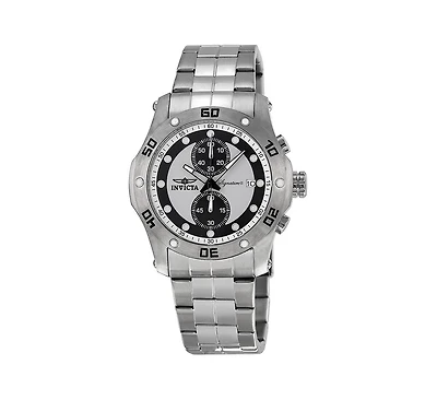 Invicta Men's 7382 Signature Quartz Chronograph Silver Dial Watch