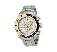 Invicta Men's 12859 Pro Diver Quartz Chronograph White Dial Watch
