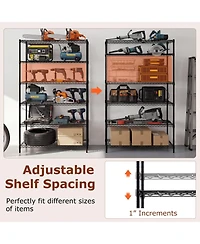 Sugift 6 Tier Metal Storage Shelving Unit for Home Garage Use