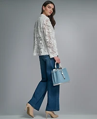 Karl Lagerfeld Paris Petite One-Button Blazer