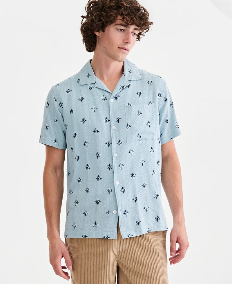 Sun + Stone Men's Carlos Printed Short-Sleeve Camp Shirt, Macy's Exclusive