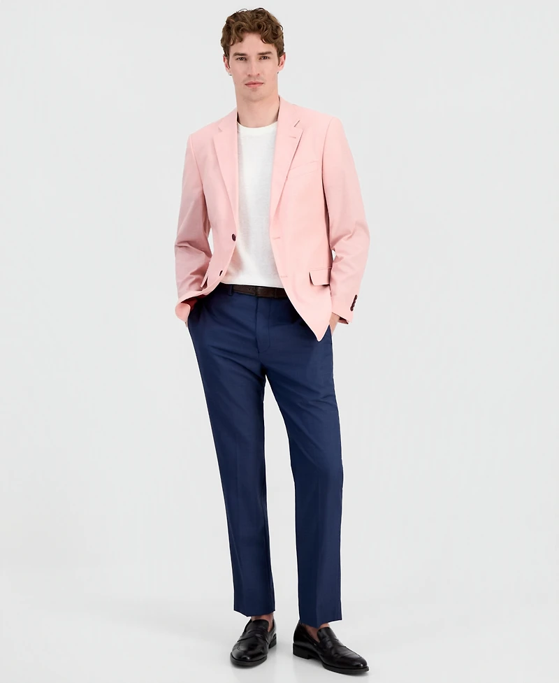 Nautica Men's Modern-Fit Chambray Sport Coat