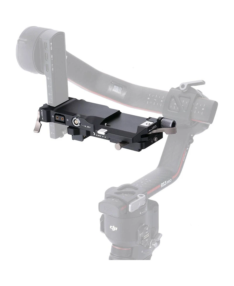 Tilta Power Pass-Through Plate with Gold Mount Battery Plate for Dji Ronin, Black