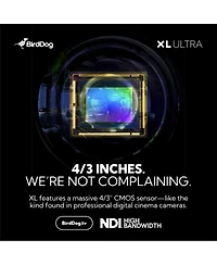 BirdDog Xl Ultra 4K Ultra Hd Ndi HX3/HX2 Hdmi/3G-sdi/Usb 20x Ptz Camera with Ai Tracking