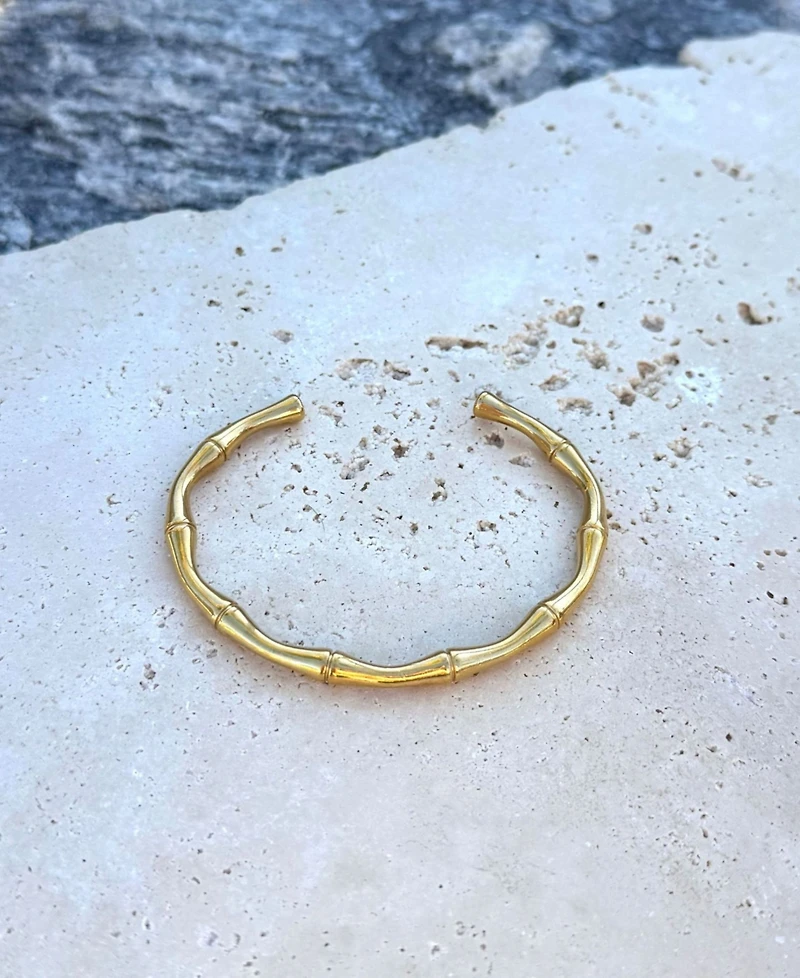 Adornia Tarnish Resistant Gold Cuff Bracelet