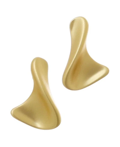 Adornia 14k Gold Plated Twist Stud Earrings