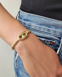 Adornia Gold 2-Piece Crystal Mariner Bracelet Set