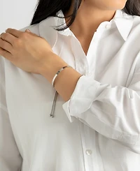 Adornia Silver 2-Piece Snake and Cuff Bolo Bracelet Set