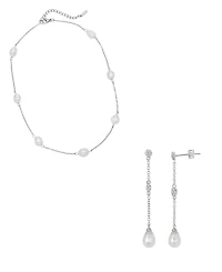 Adornia Freshwater Pearl Gold 2-Piece Station Set