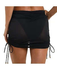 Sunshine 79 Women's Maximal Mesh Covers Short Skirt with ties